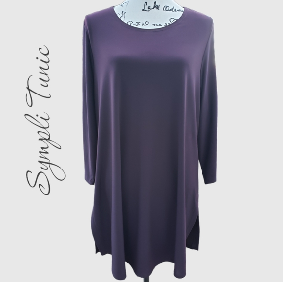 Sympli Tops - Sympli Plum Tunic Fit